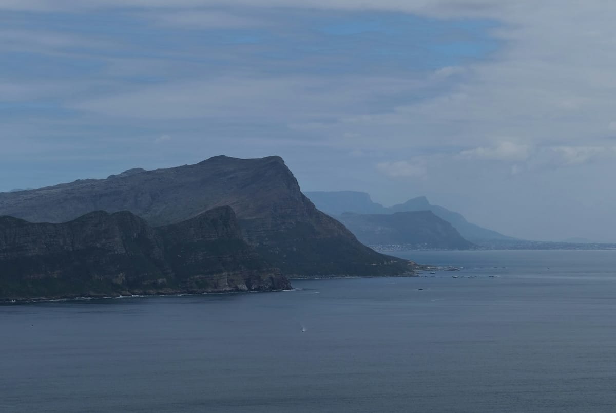 Mountain ranges looking back from Cape Point
